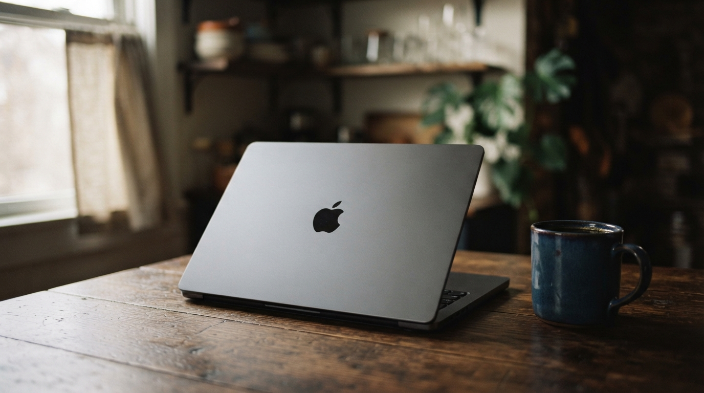 Cinematic film reel resting on a lit editing desk