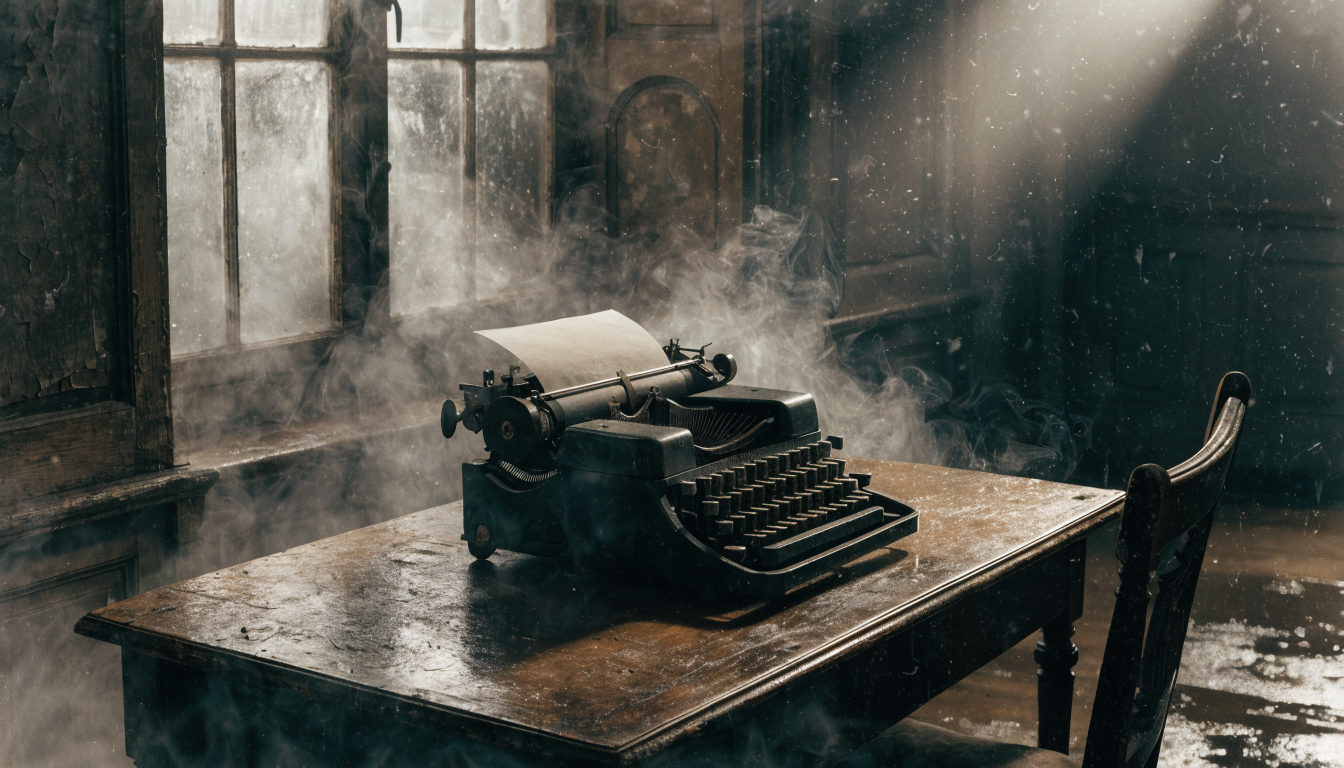 Close-up of a vintage film projector in warm directional light