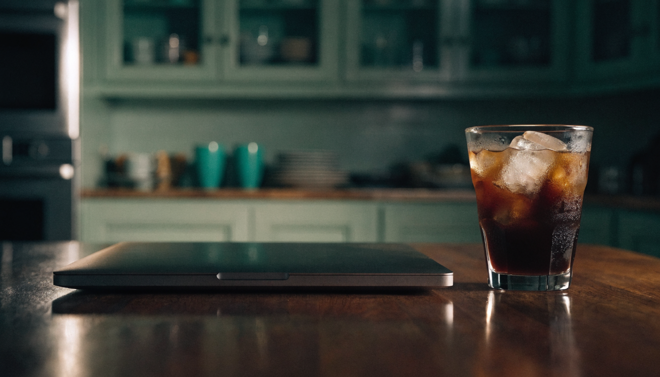 A vintage photograph with edges curling upward on a light table