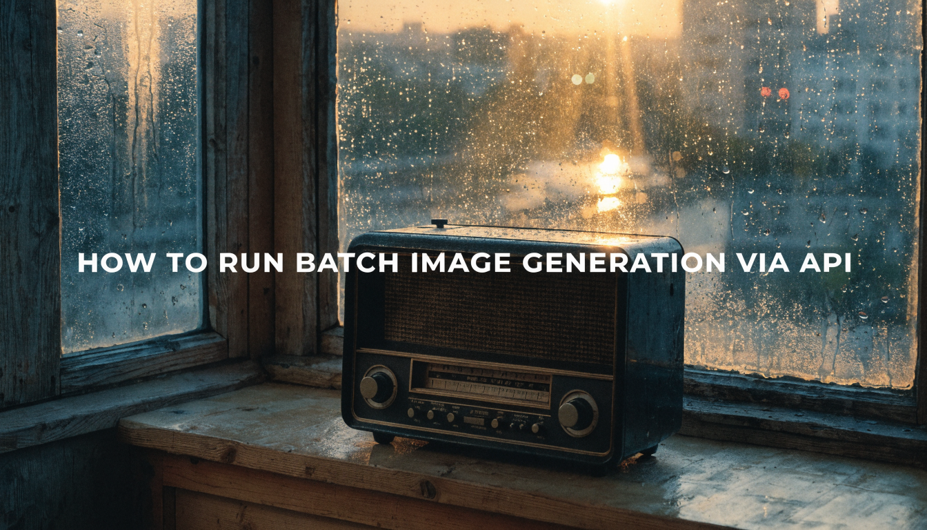 How to Run Batch Image Generation Via API: A Developer's Practical Guide