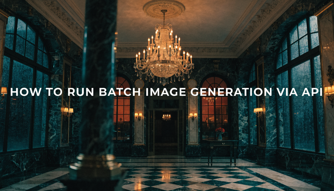 How to Set Up Batch Image Generation Via API in 2026