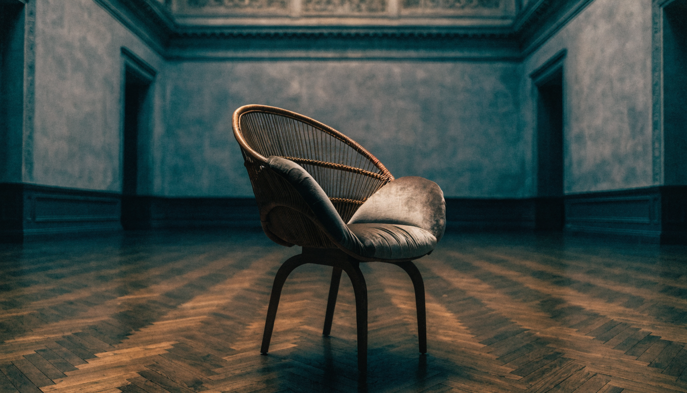Soft-focus lens flare through a glass prism on black fabric