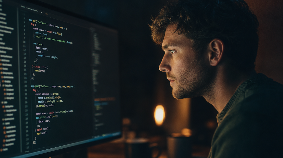 API endpoint code in terminal