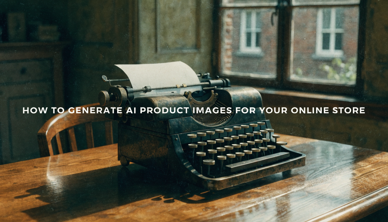 How to Generate AI Product Images for Your Ecommerce Store