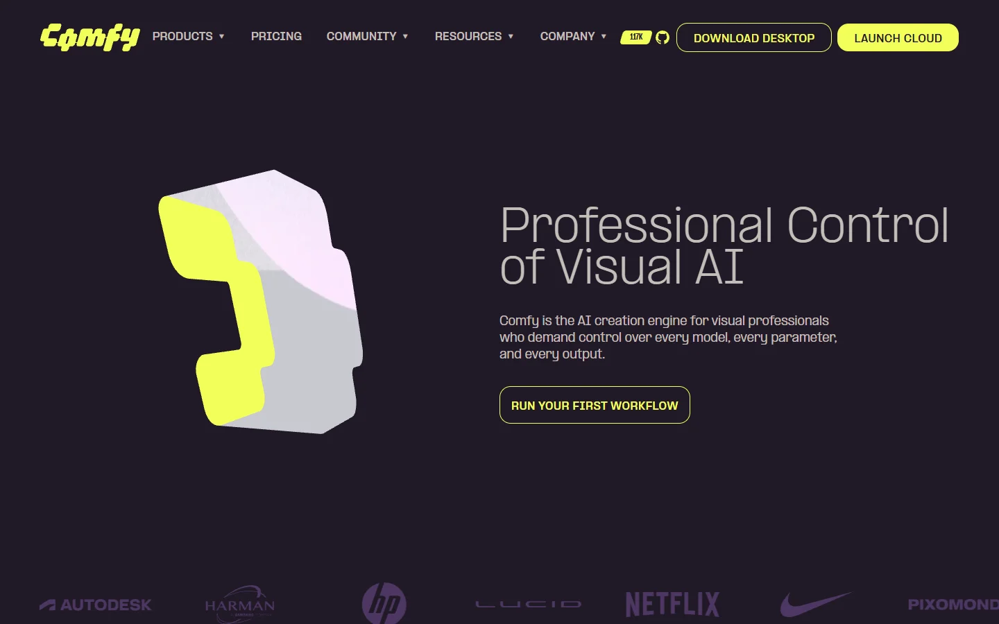 ComfyUI homepage
