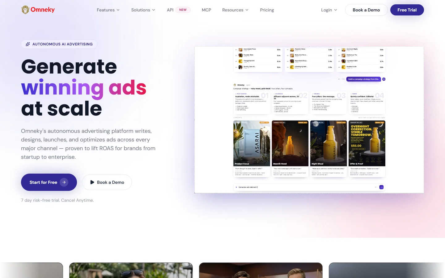 Omneky homepage