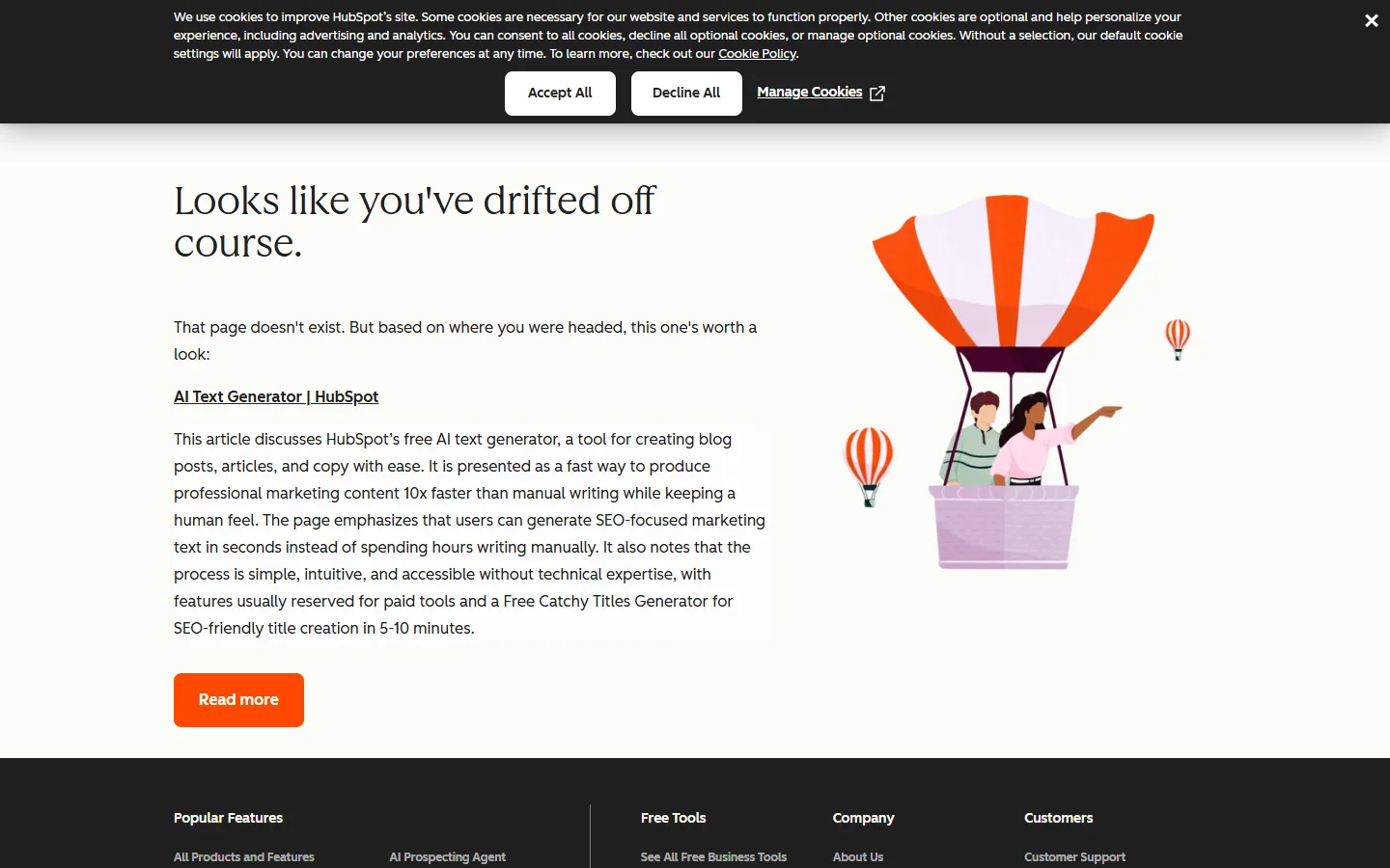 Screenshot of the HubSpot Brand Kit Generator page