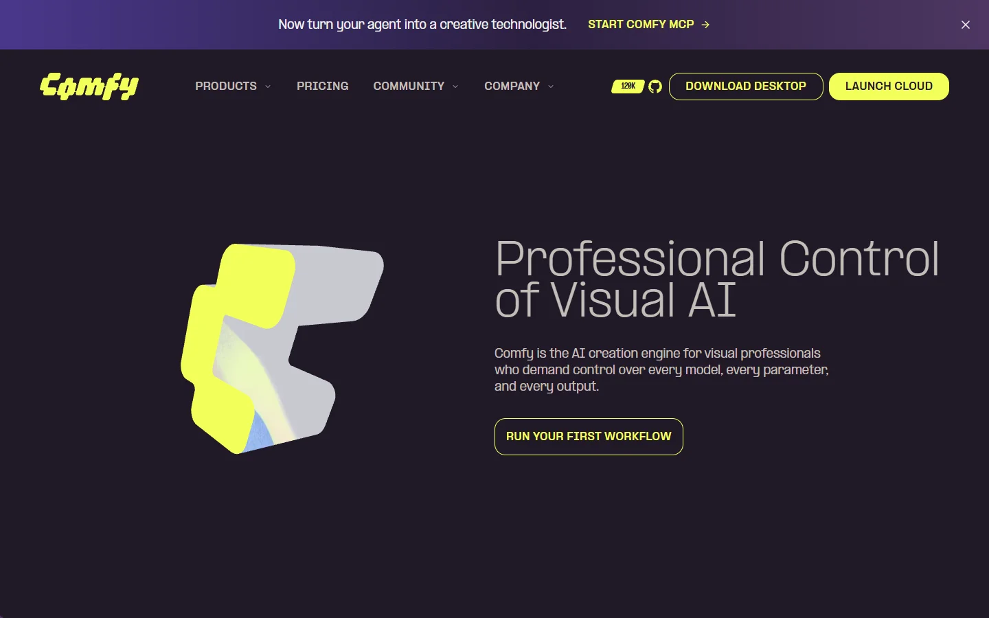ComfyUI homepage