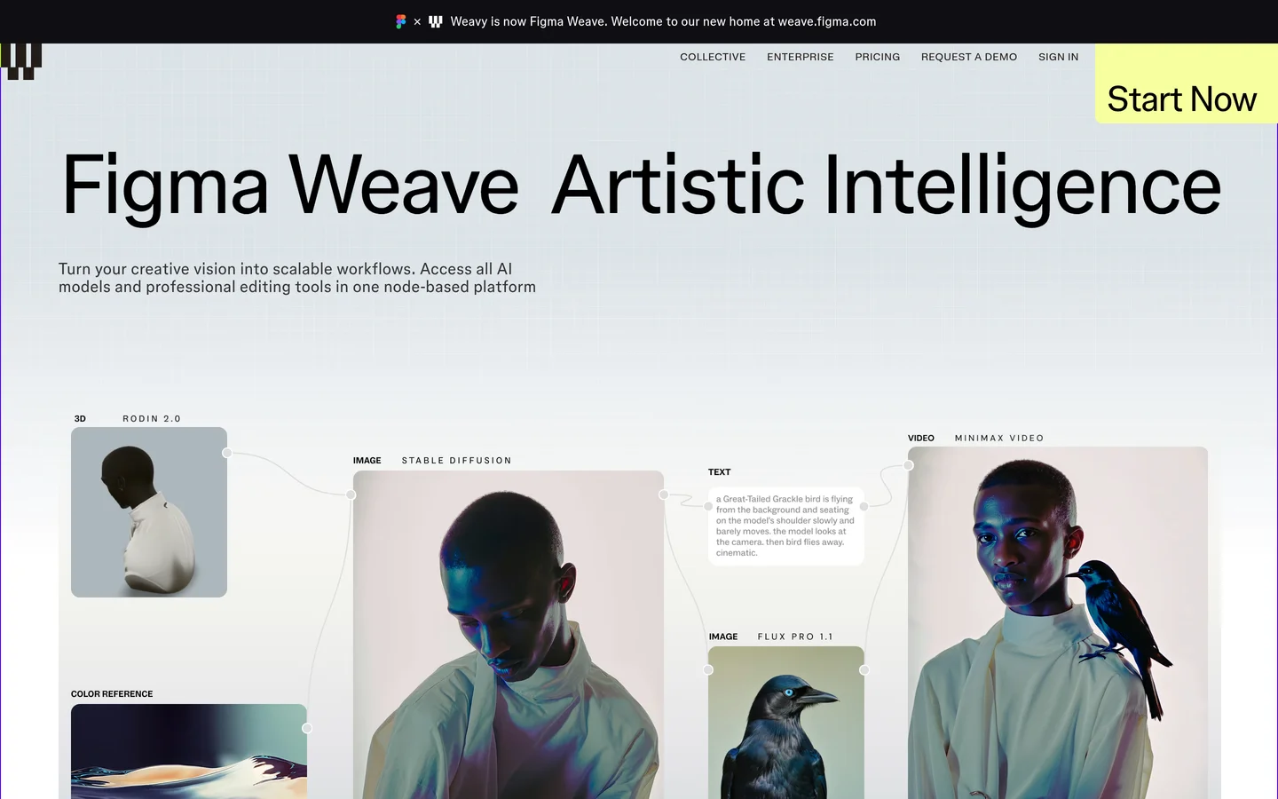 Weavy homepage