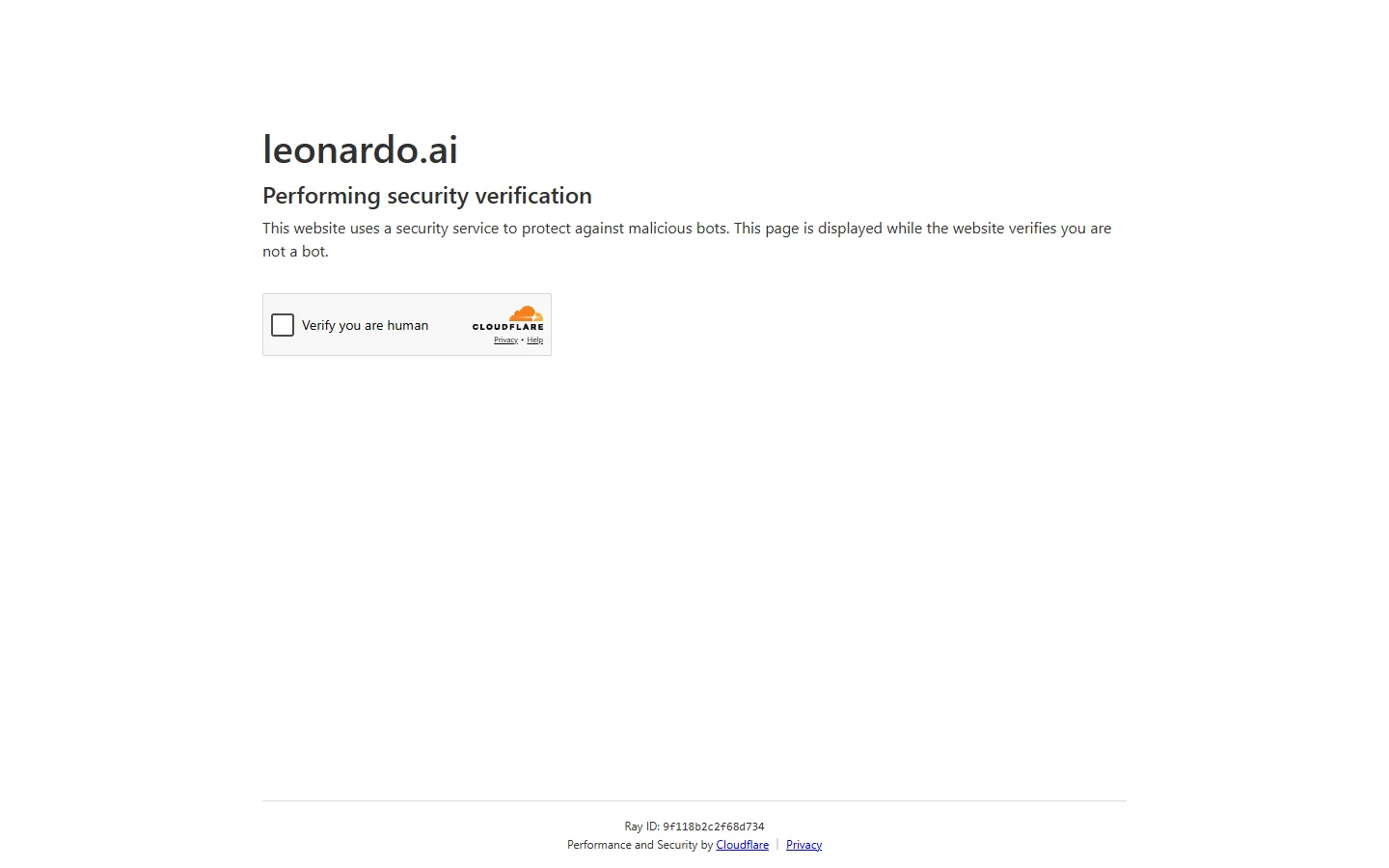 Leonardo AI homepage