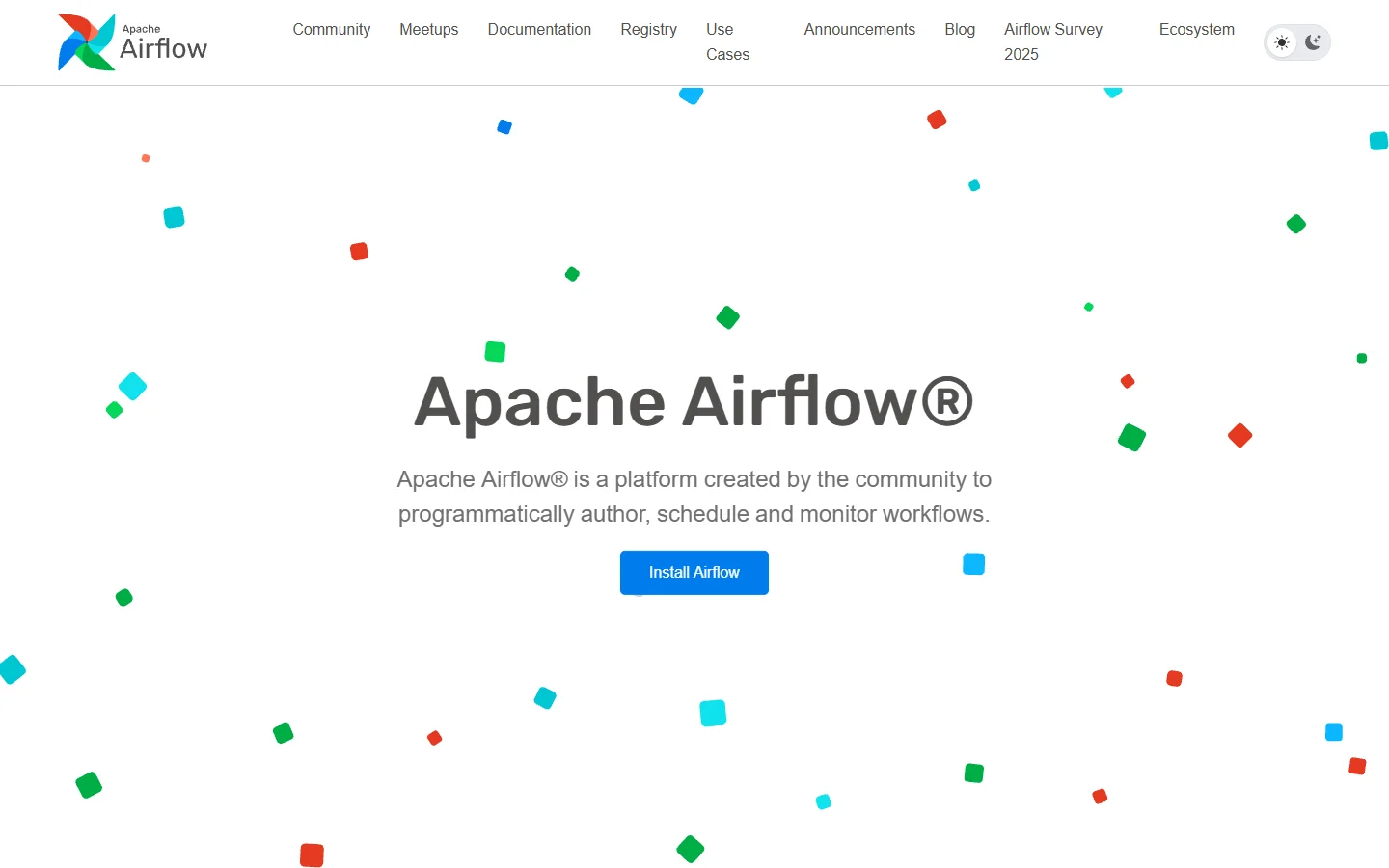 Apache Airflow homepage