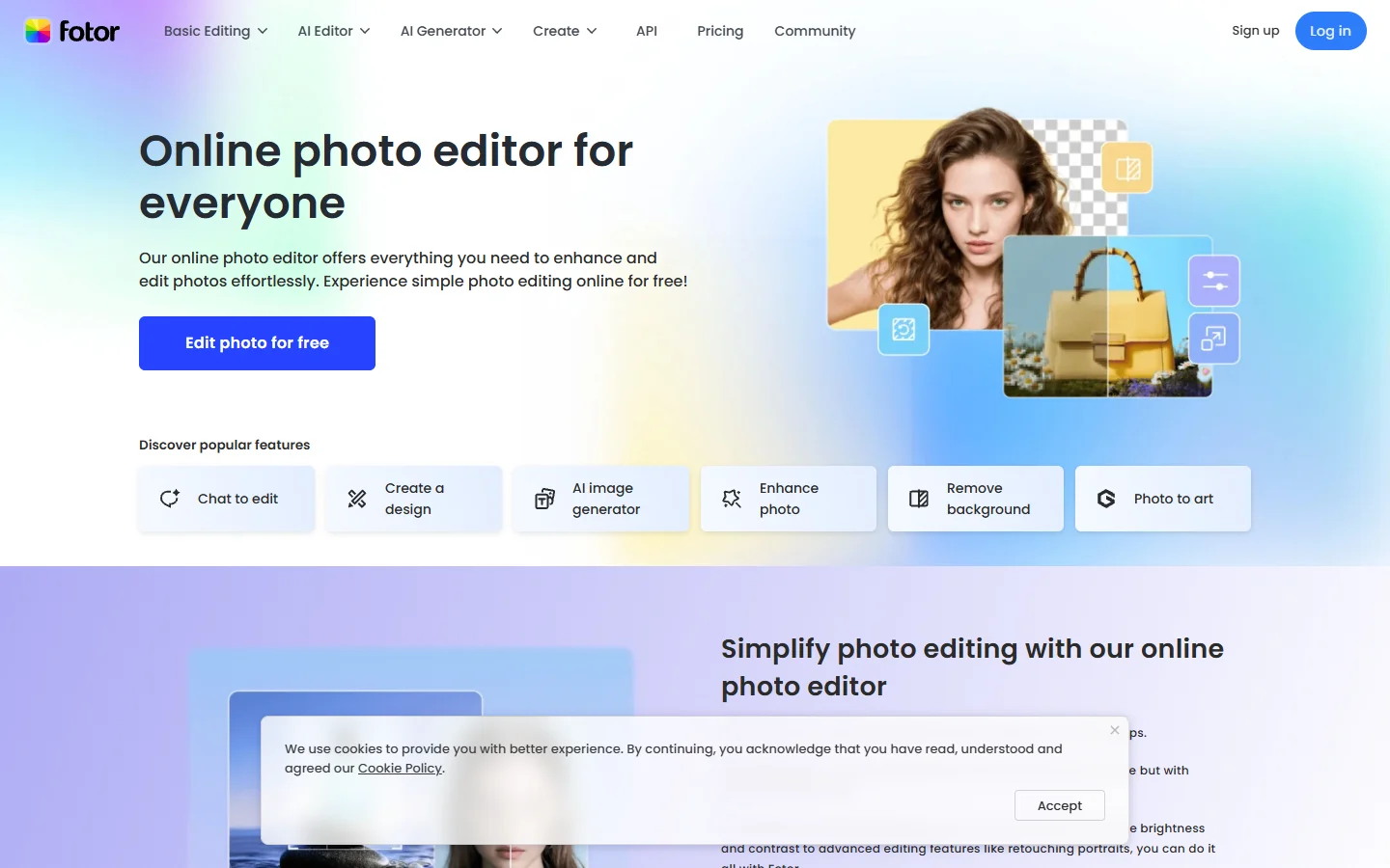 Fotor homepage
