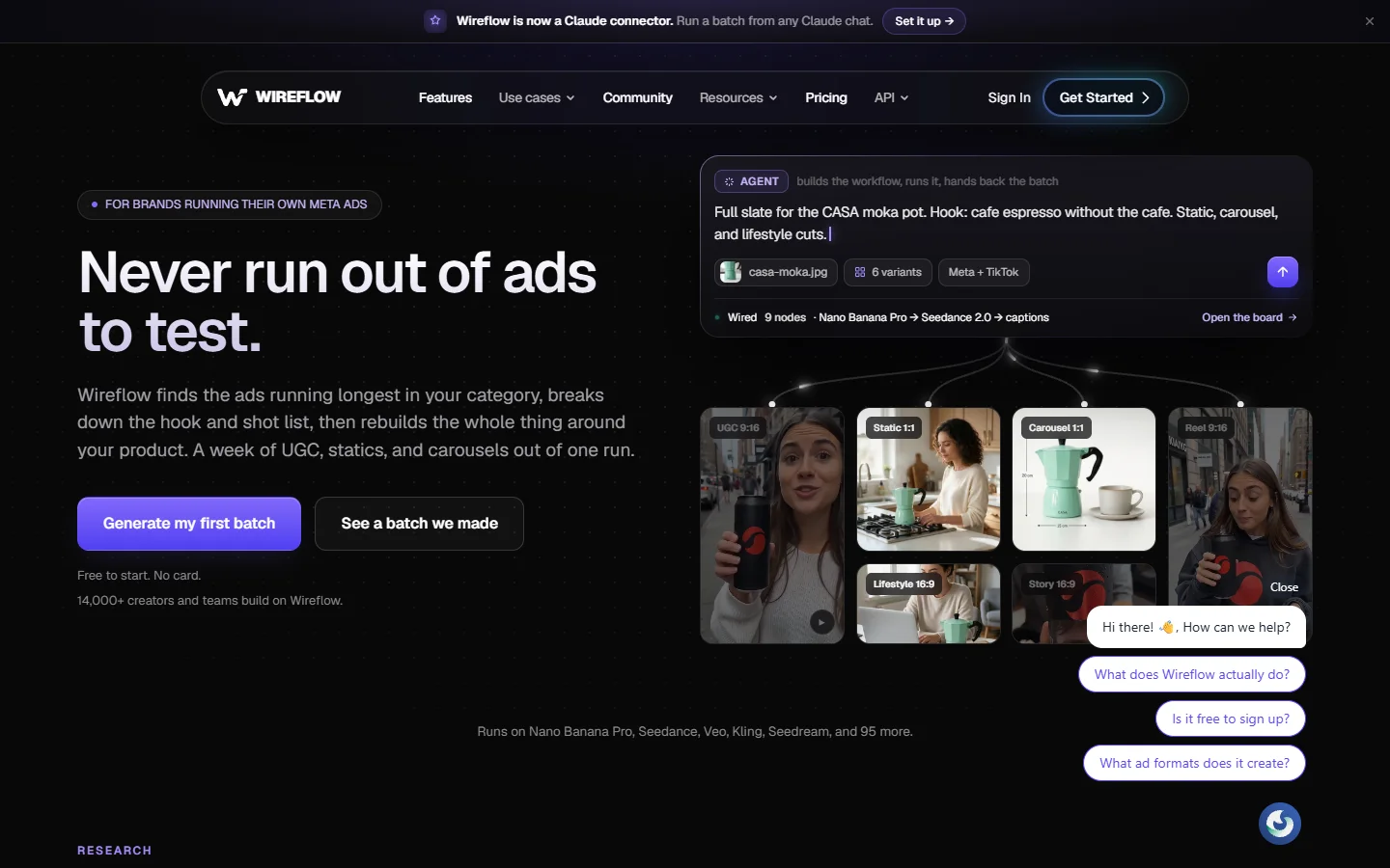 Node canvas platform homepage screenshot