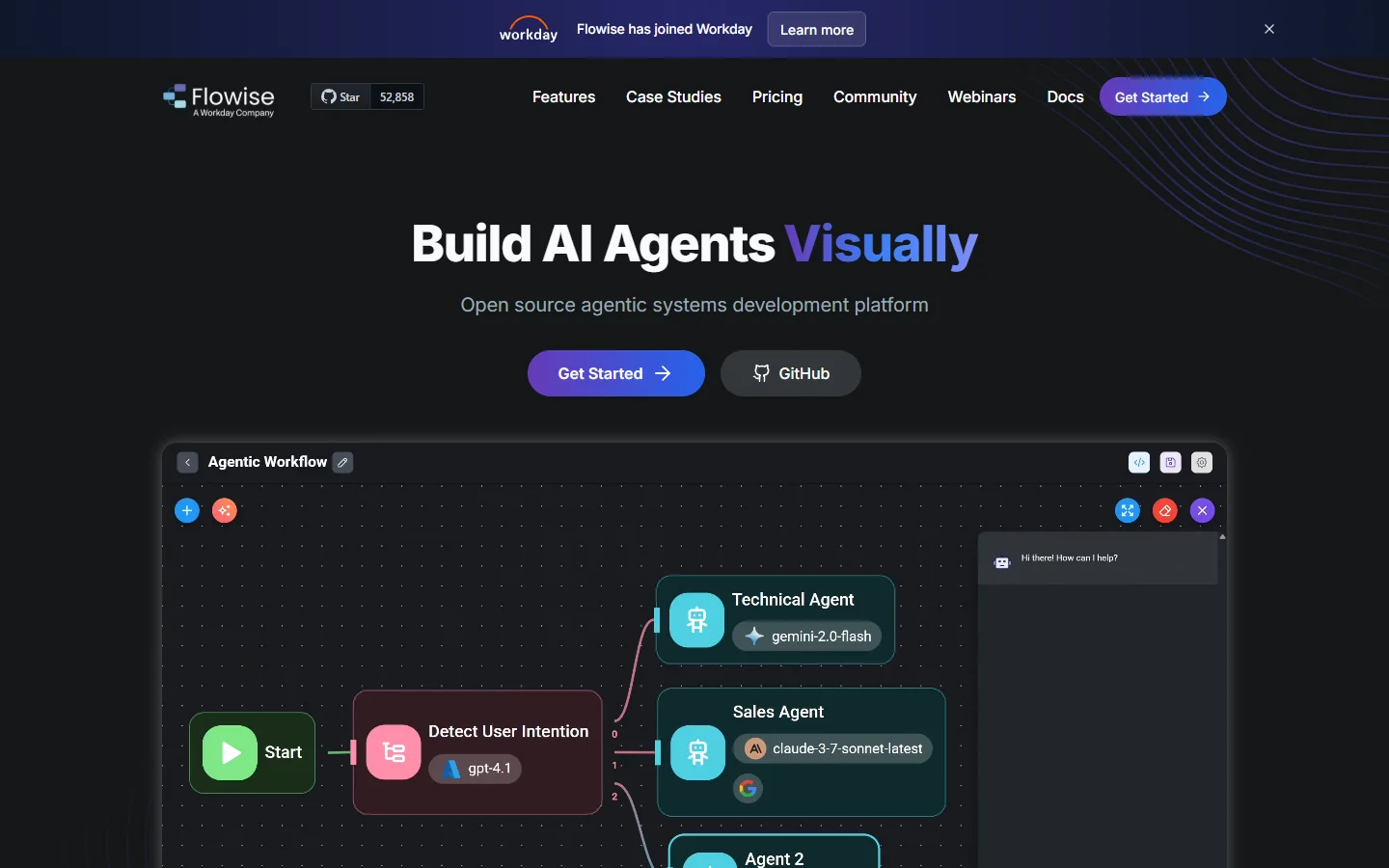 Flowise homepage