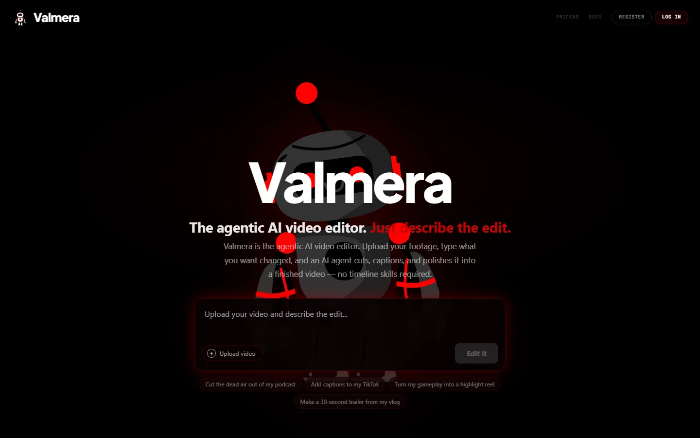 Valmera homepage