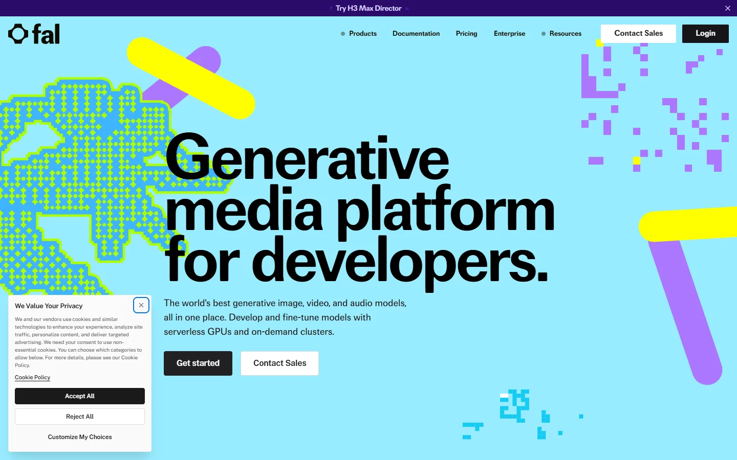 fal homepage screenshot