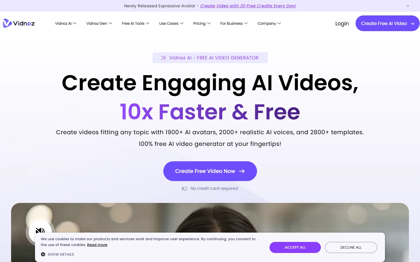 Vidnoz homepage
