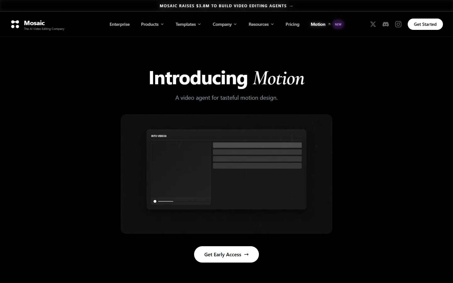 Mosaic homepage