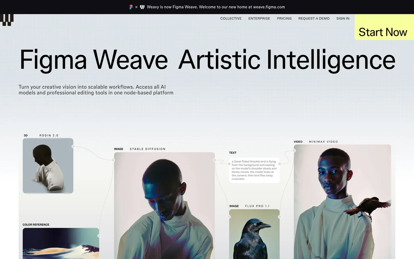 Weavy homepage