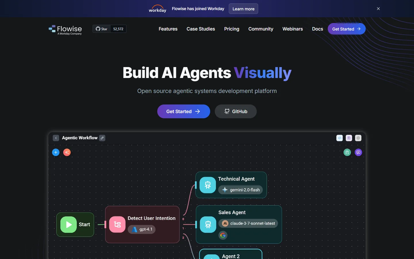 Flowise homepage
