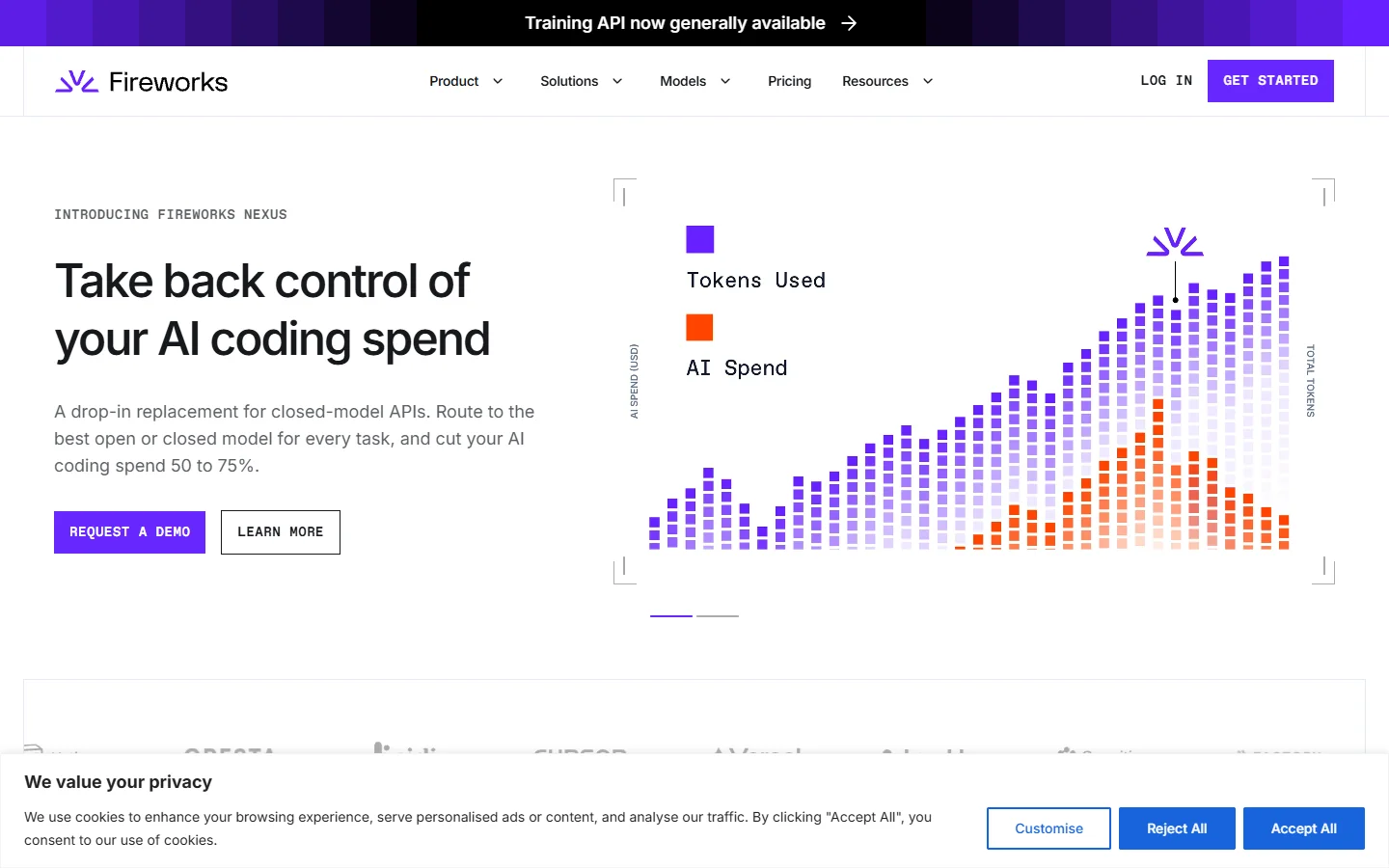 Fast inference platform homepage for open models