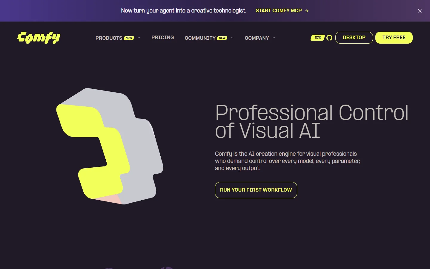 ComfyUI homepage