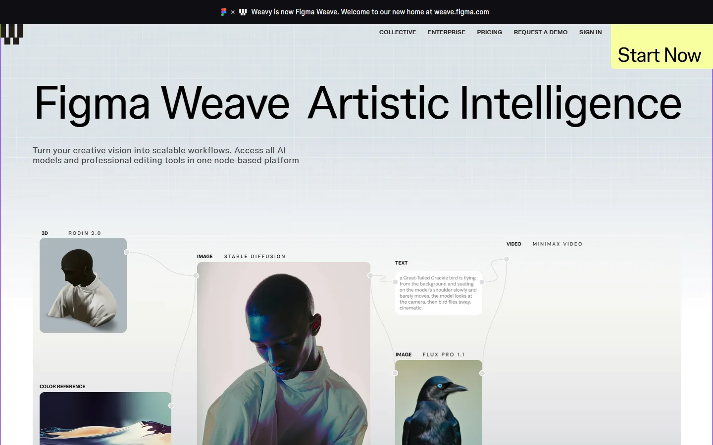 Weavy homepage