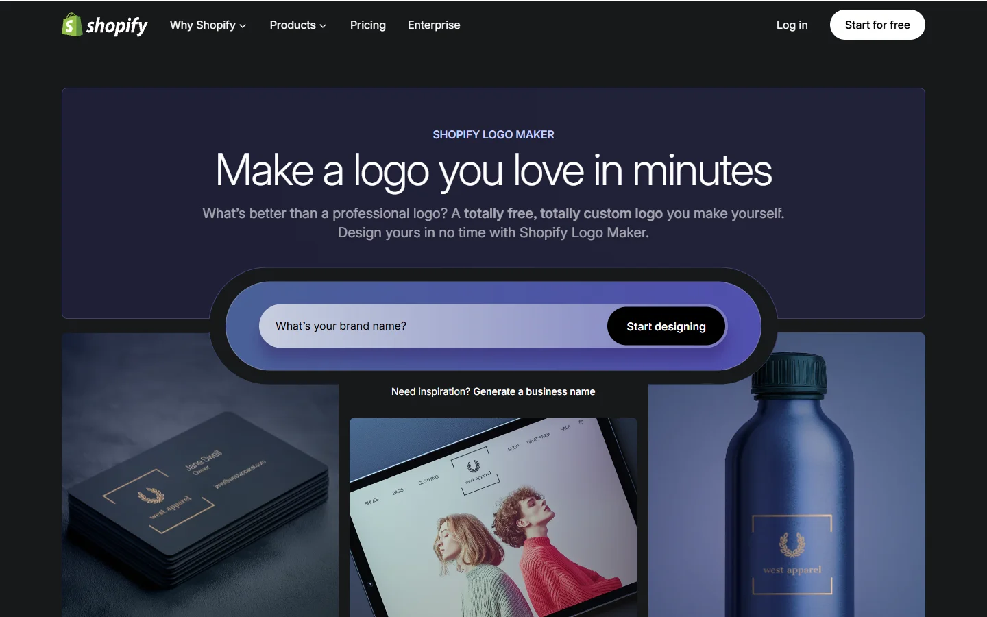 Shopify logo maker