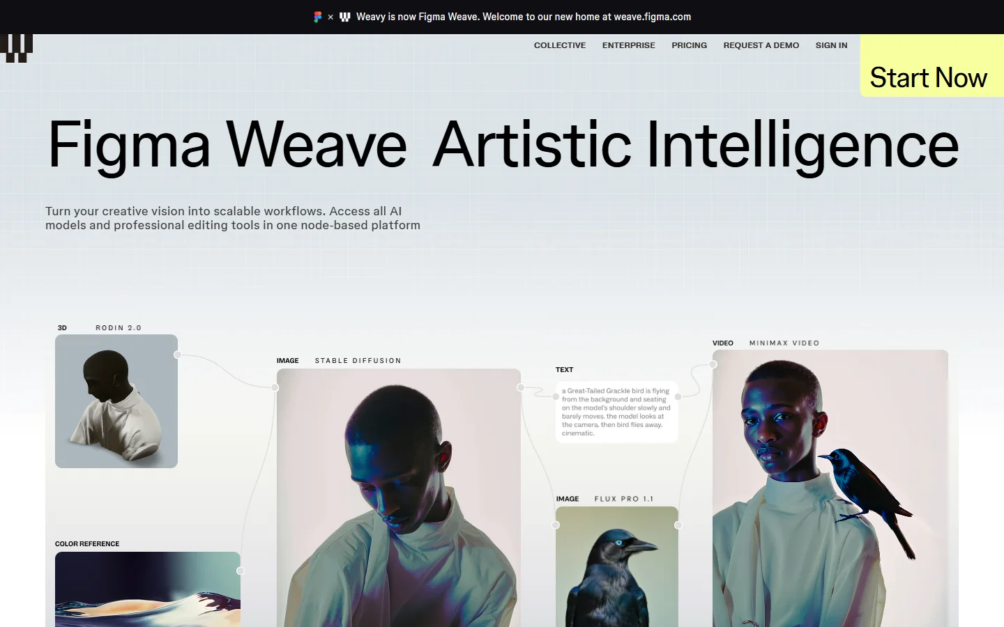 Weavy (Figma Weave) homepage